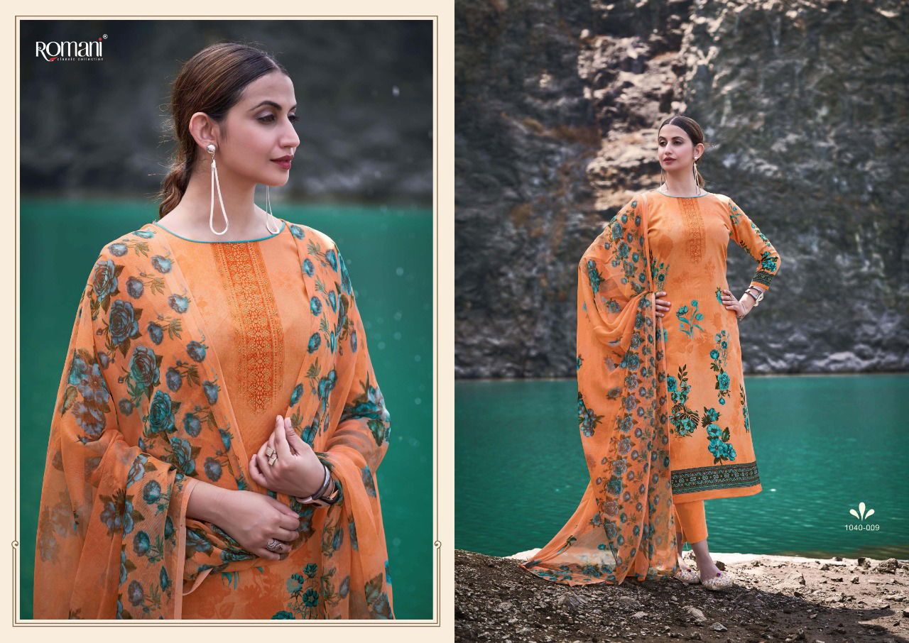 Romani Kiara 2 Cotton Fancy Ethnic Wear Ready Made Designer Dress Collection